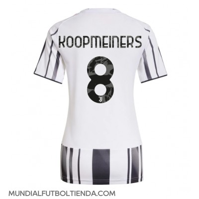 Camiseta Juventus Teun Koopmeiners #8 Primera Equipación Replica 2025-26 para mujer mangas cortas Camiseta Juventus Teun Koopmeiners #8 Primera Equipación Replica 2025-26 para mujer mangas cortas